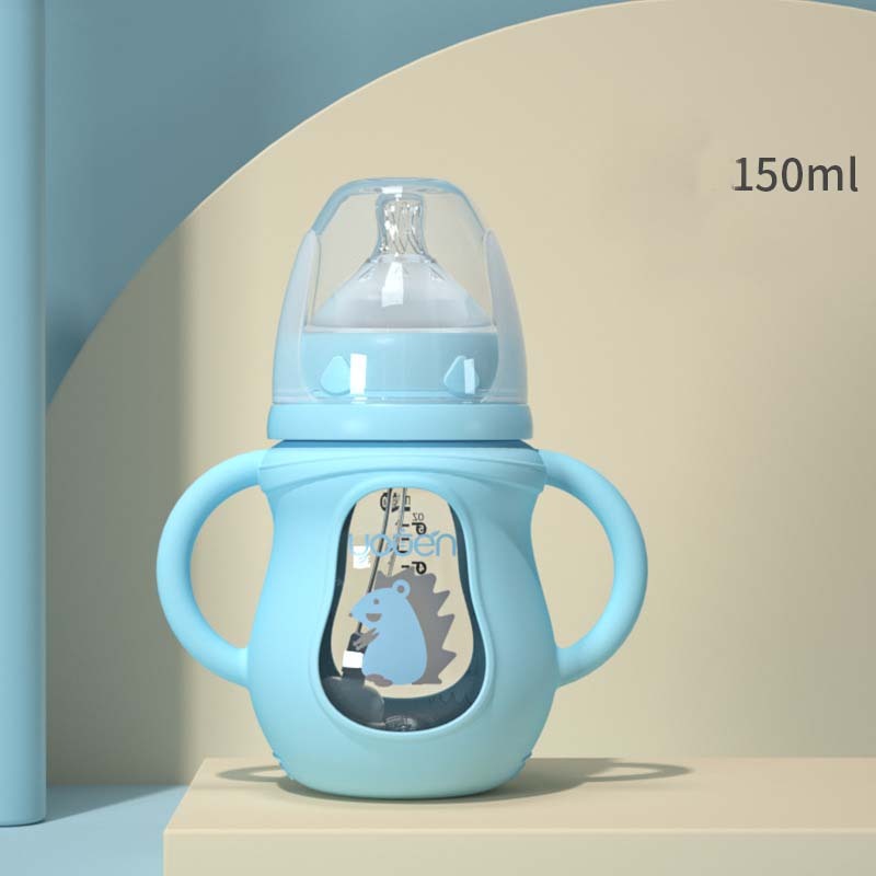 Anti-Scalding Handle Silicone Sleeve Insulated Baby Bottle - Cindi Book