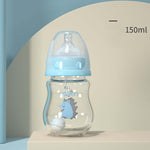 Anti-Scalding Handle Silicone Sleeve Insulated Baby Bottle - Cindi Book