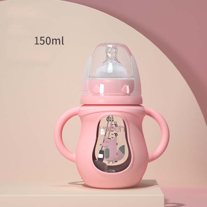Anti-Scalding Handle Silicone Sleeve Insulated Baby Bottle - Cindi Book