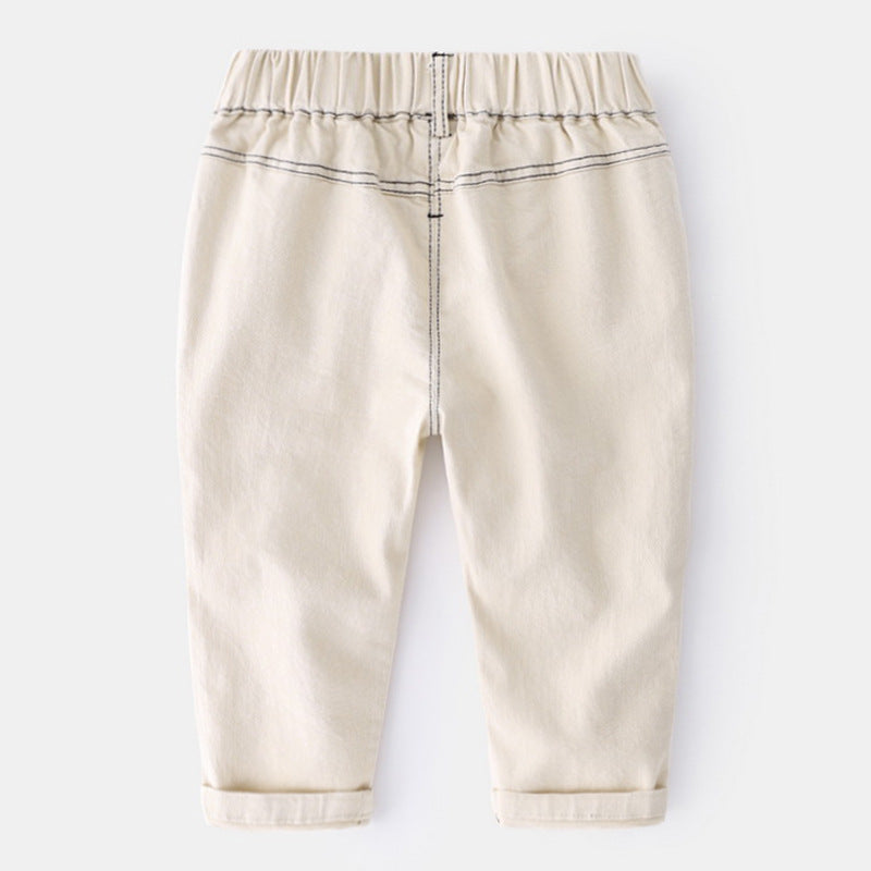 Korean Baby Solid Color All-Match Trousers - Cindi Book