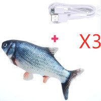 Electric Funny Cat Simulation Fish Beating Usb Jumping Cat Toy - Cindi Book