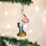 Old World Christmas Girl Bundle Of Joy Ornament - hand-blown glass Christmas tree ornament