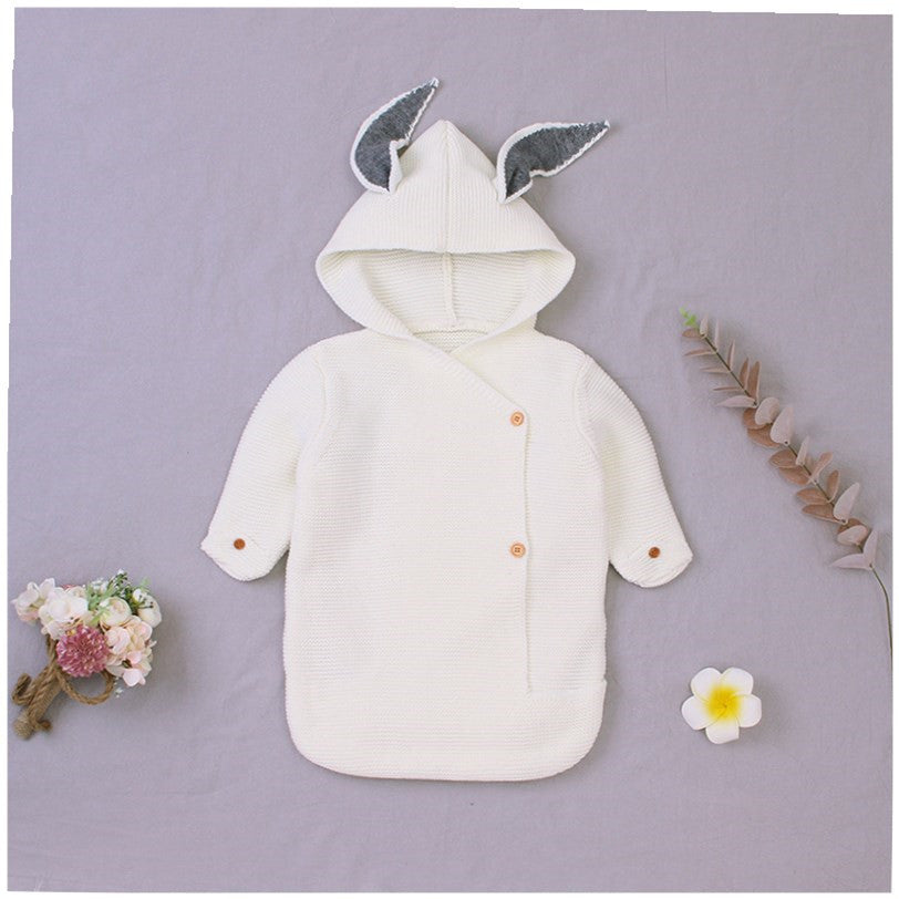 Baby Knitting Rabbit Sleeping Bags Hold Blanket - Cindi Book