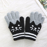 Gants pour enfant avec motif chat - Cindi Book