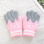 Gants pour enfant avec motif chat - Cindi Book