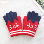 Gants pour enfant avec motif chat - Cindi Book