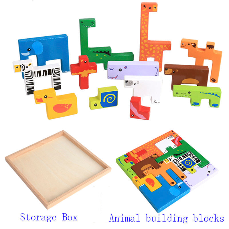 Creative Animal Puzzle ,Building Blocks - Cindi Book