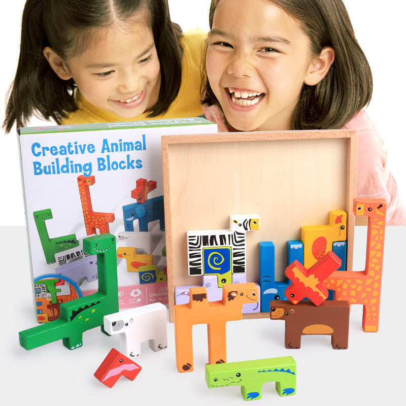 Creative Animal Puzzle ,Building Blocks - Cindi Book