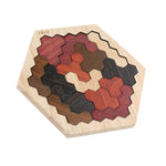 Wooden Hexagonal Geometric Puzzle - Cindi Book