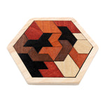 Wooden Hexagonal Geometric Puzzle - Cindi Book