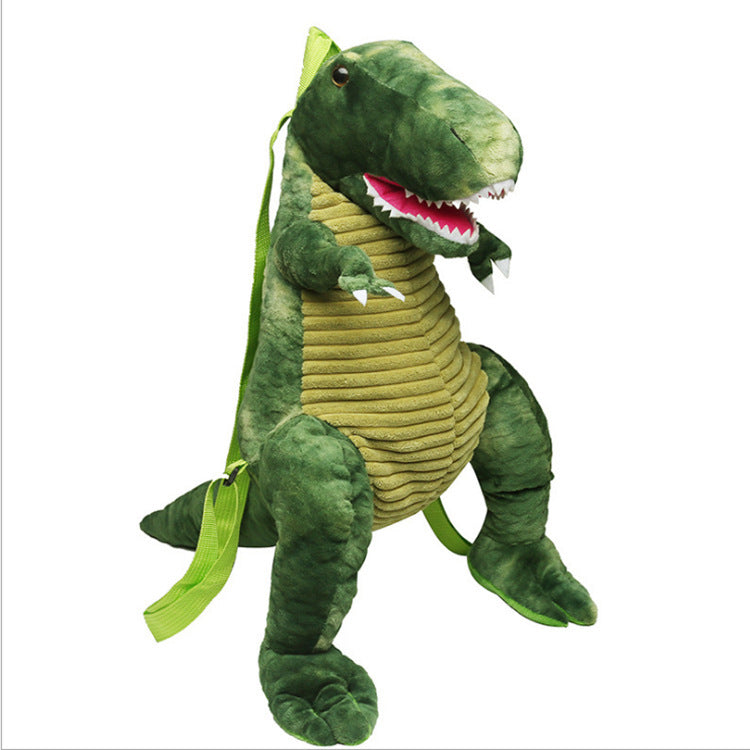 Creative 3D Dinosaur Backpack for Children Cartoon Animal Plush Dinosaurs Bag Cute Funny Parent-child Bags for Girl Boys - Cindi Book
