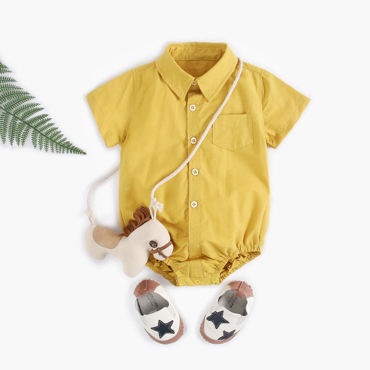 Baby Clothes Boys Baby Shirt Newborn Cotton Short Sleeves - Cindi Book