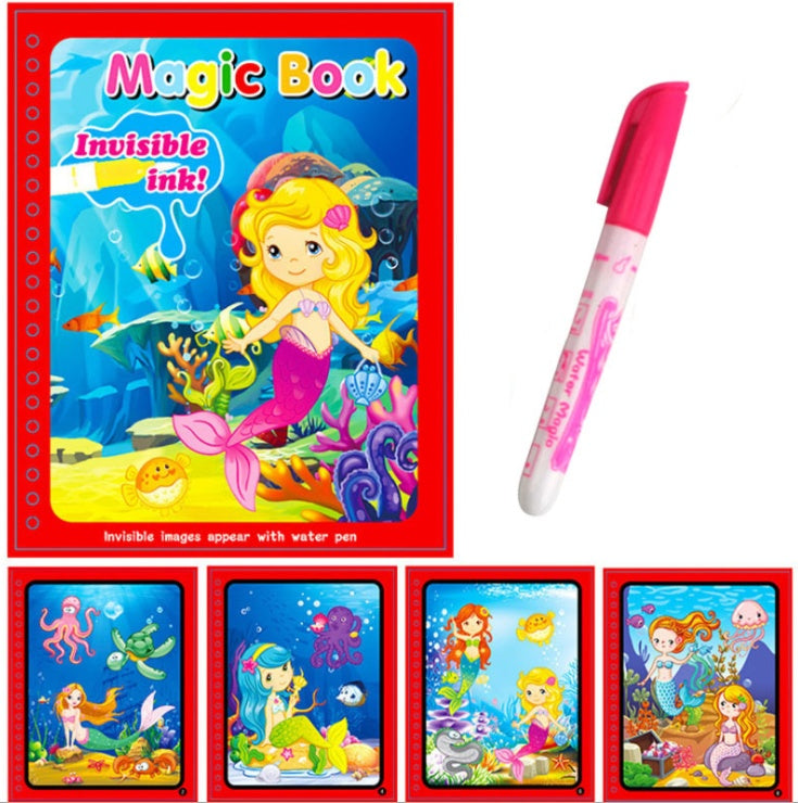 Children's Creative Magic  Water Painting Book - Cindi Book