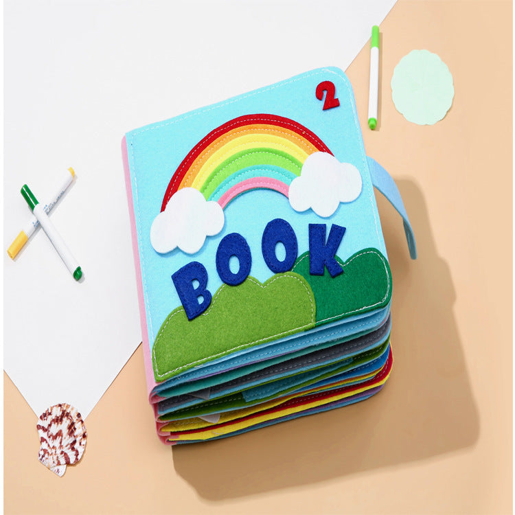Children's Baby Cloth Book Part 2 Cloth Book Rainbow Cloth Book - Cindi Book