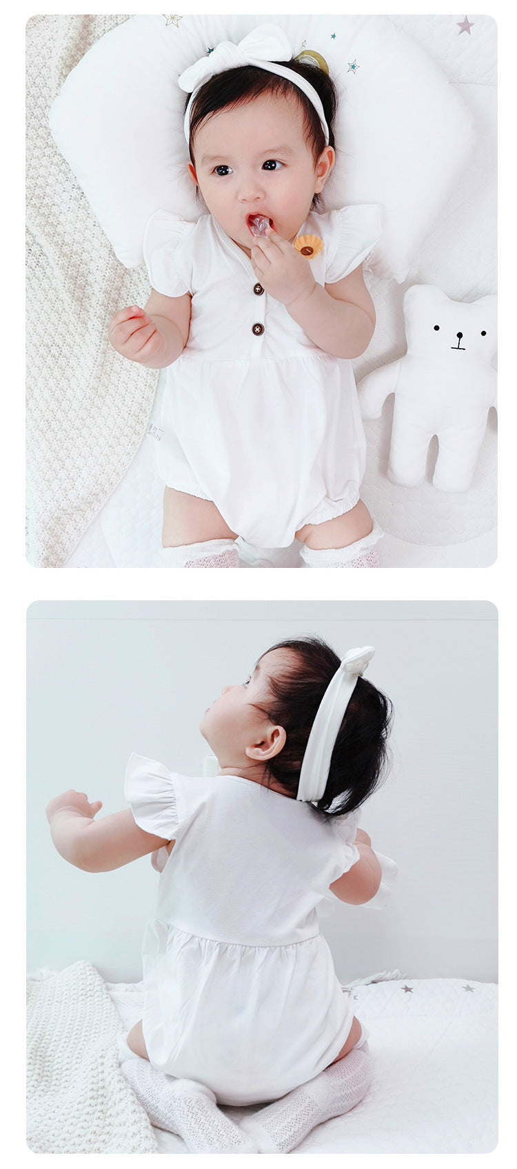 Newborn Baby One-piece Baby Girl Summer Style - Cindi Book