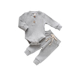 Infant Newborn Baby Girls Boys Spring Autumn Ribbed Solid - Cindi Book