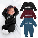 Male Alphabet Long Sleeved Romper Newborn Baby Jumpsuit Female Baby Casual Romper - Cindi Book