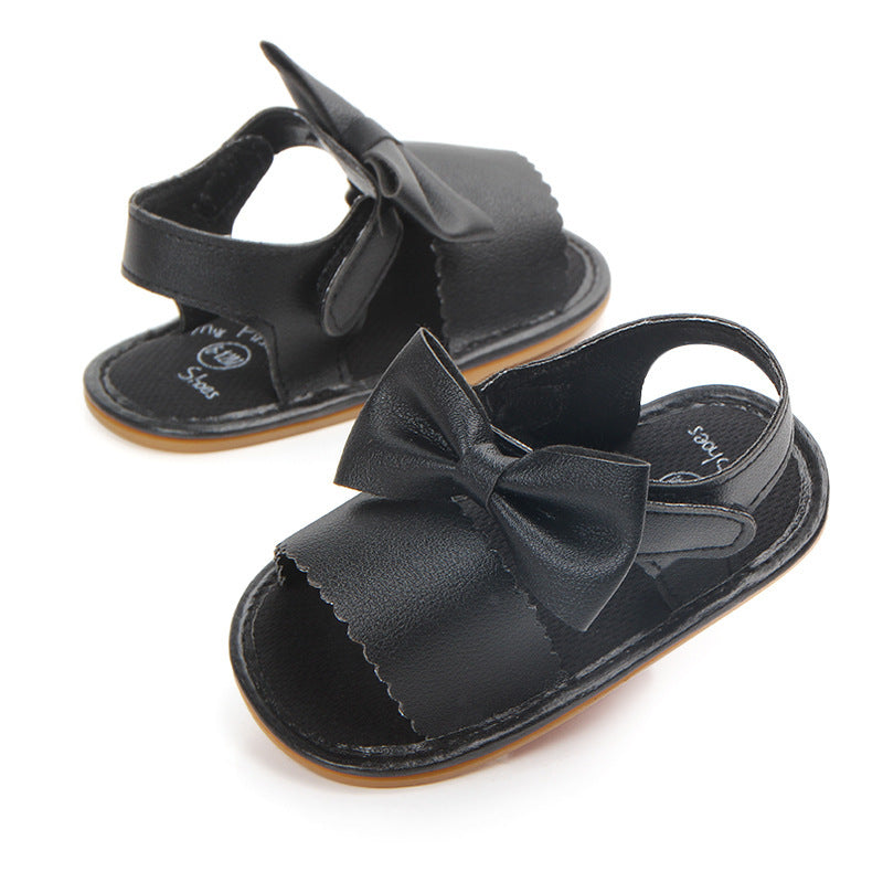 Baby Sandals Toddler Shoes Pu Leather Bow - Cindi Book