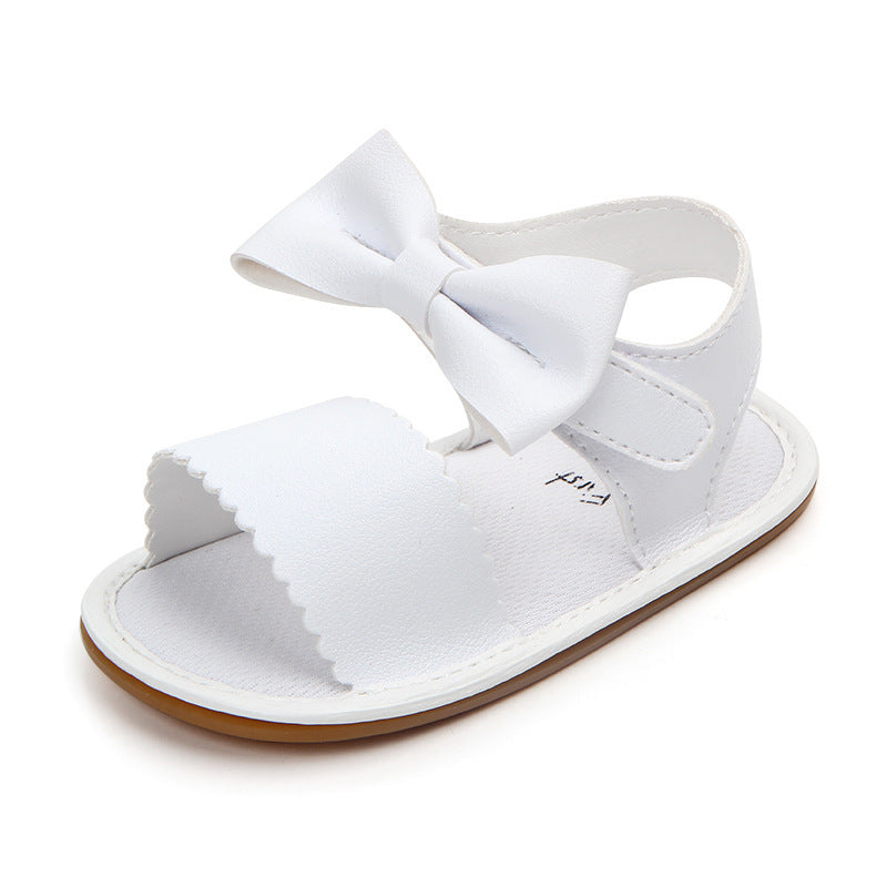 Baby Sandals Toddler Shoes Pu Leather Bow - Cindi Book