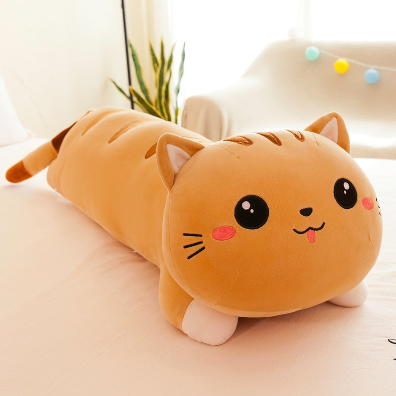 Foreign Trade Export Plush Toy Online Store Lying Down Happy Cat Pillow - Cindi Book