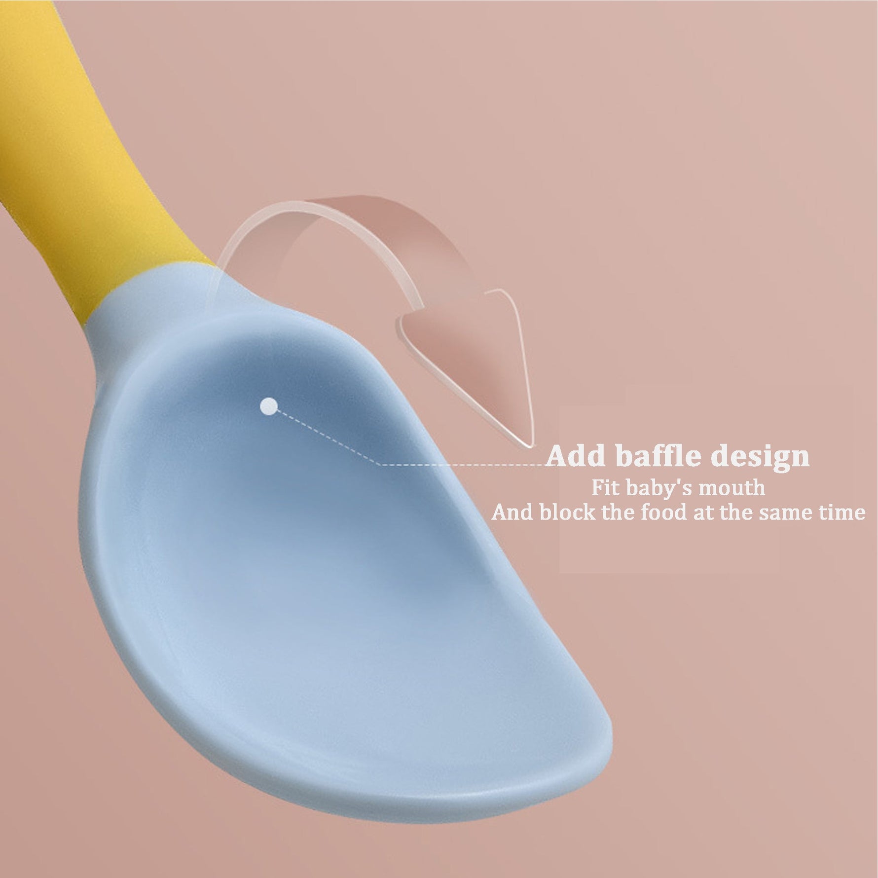 Silicone Spoon for Baby Utensils Set Auxiliary Food Toddler Learn To Eat Training Bendable Soft Fork Infant Children Tableware - Cindi Book