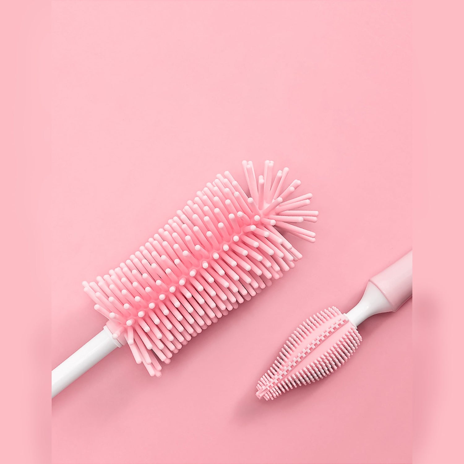 Baby Silicone Baby Bottle Brush Straw Scrubbing Baby Bottle Brush Cleaning - Cindi Book