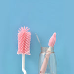 Baby Silicone Baby Bottle Brush Straw Scrubbing Baby Bottle Brush Cleaning - Cindi Book