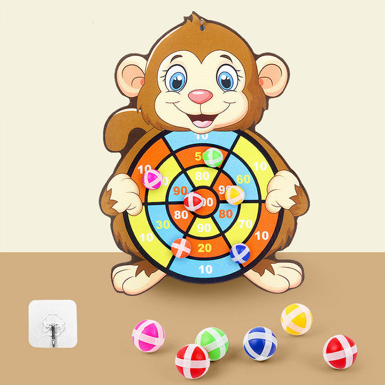 Spot Wholesale Children's Sticky Ball Dart Board Cartoon Fun Dart Board Plus Velvet A Variety Of Creative Cartoon - Cindi Book