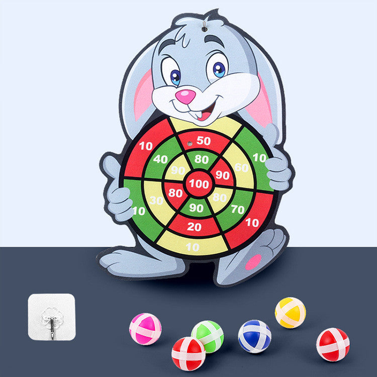 Spot Wholesale Children's Sticky Ball Dart Board Cartoon Fun Dart Board Plus Velvet A Variety Of Creative Cartoon - Cindi Book