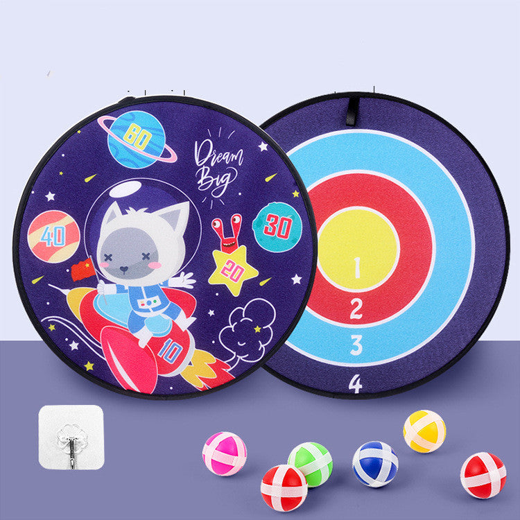 Spot Wholesale Children's Sticky Ball Dart Board Cartoon Fun Dart Board Plus Velvet A Variety Of Creative Cartoon - Cindi Book