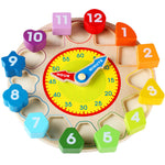 Digital Clock Wooden Cognitive Learning Alarm Clock Early Education Educational Toys For Children - Cindi Book