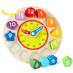 Digital Clock Wooden Cognitive Learning Alarm Clock Early Education Educational Toys For Children - Cindi Book