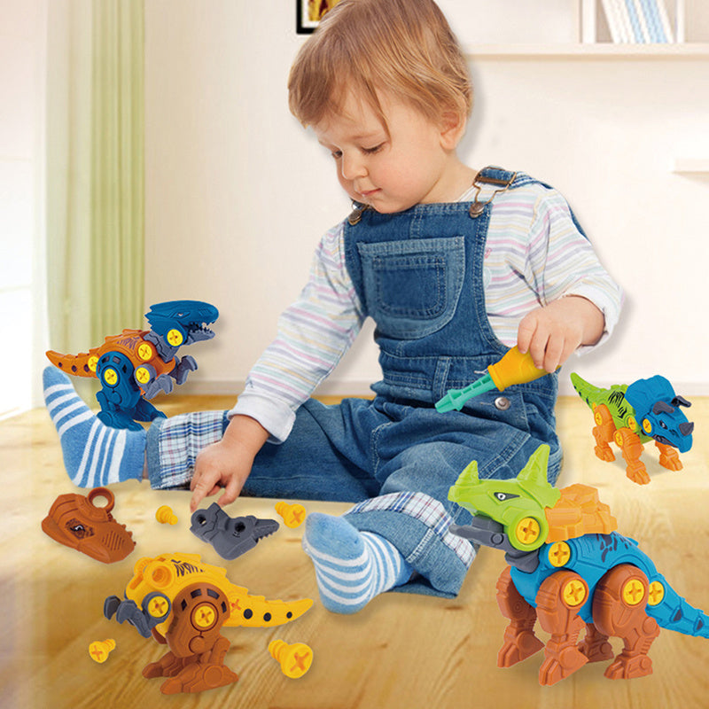 DIY Disassembly Assembly Dinosaur Toy Set Screw Nut Combination Assembling Dinosaur Model - Cindi Book