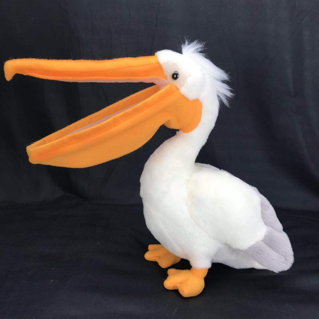 Simulation Long-Beaked Personality Bird Plush Doll Dipping Fish Pelican Plush Toy - Cindi Book