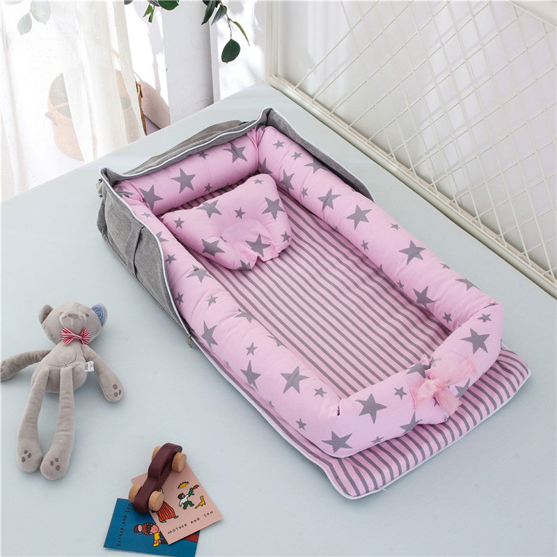Cotton Portable Baby Crib Newborn Foldable - Cindi Book