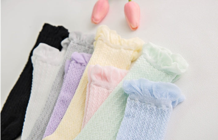 Medium and Small Children's Tube Socks Baby Mesh Mosquito Socks - Cindi Book
