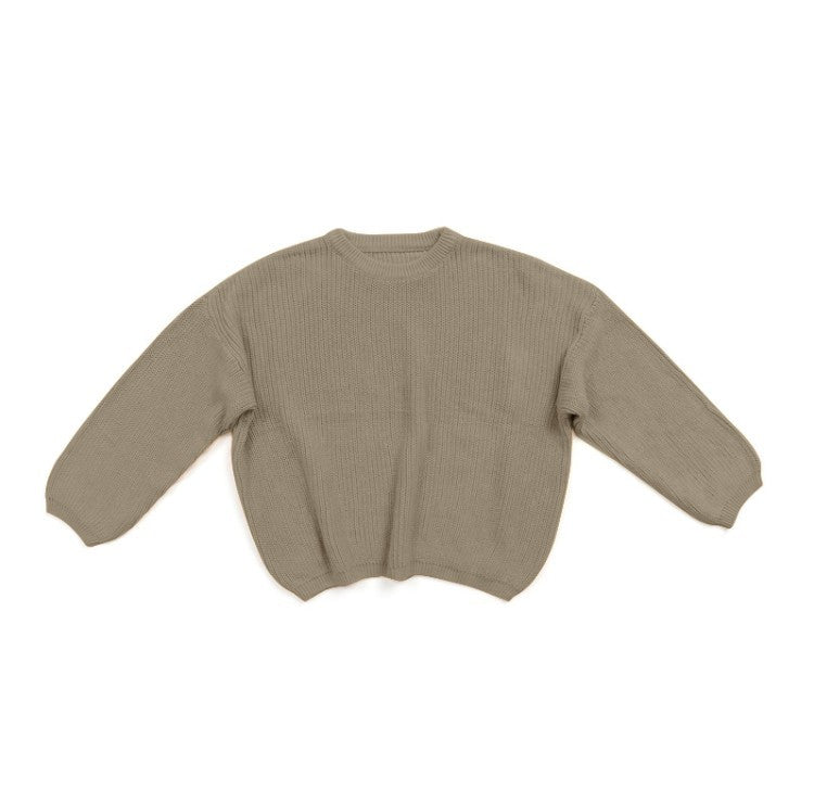 Solid Csul Sweter Sloucy Soft Wool Itted - Cindi Book