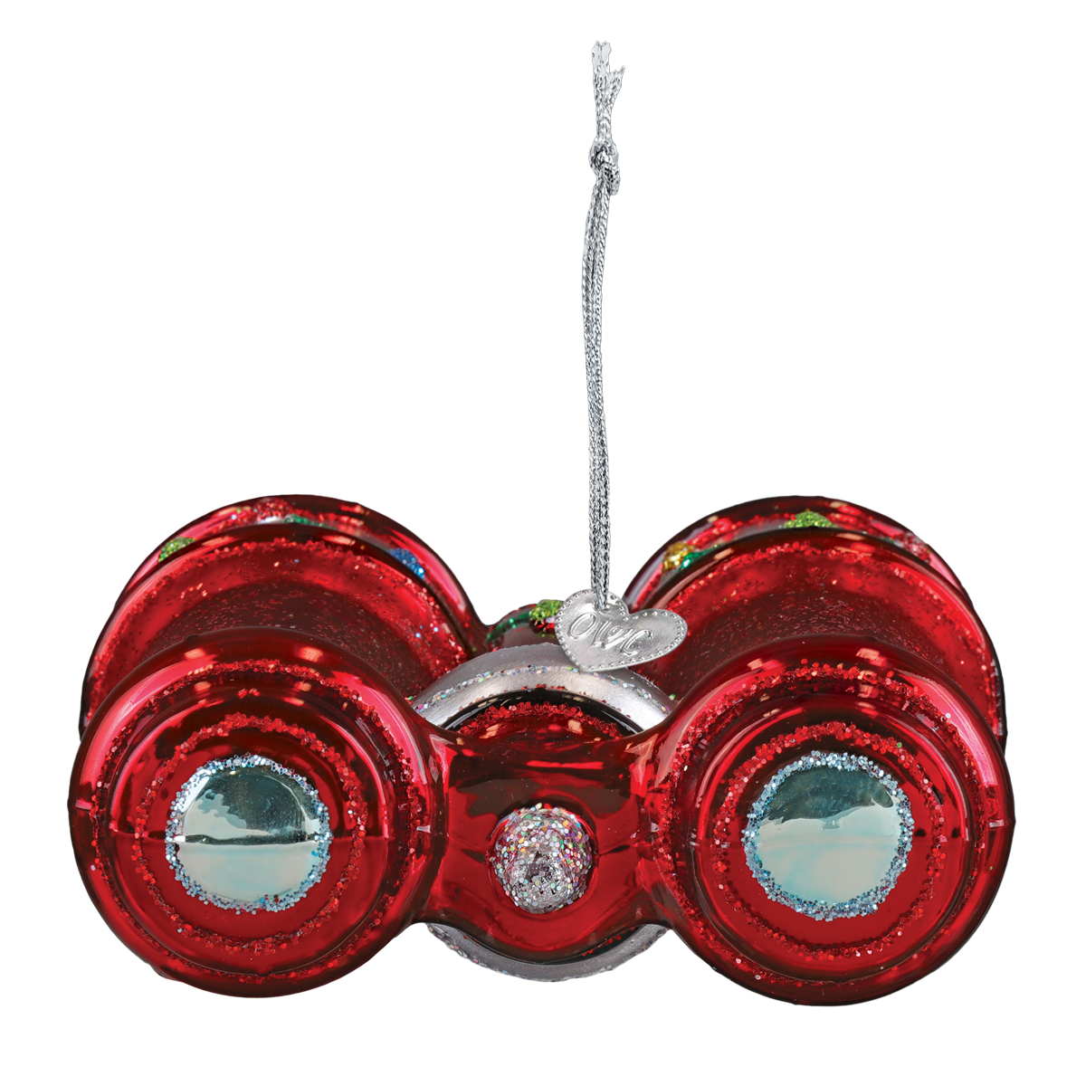 Old World Christmas Bird Binoculars Ornament - hand-blown glass Christmas tree ornament (view 3)