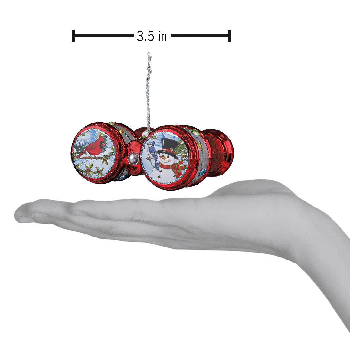 Old World Christmas Bird Binoculars Ornament - hand-blown glass Christmas tree ornament (view 5)