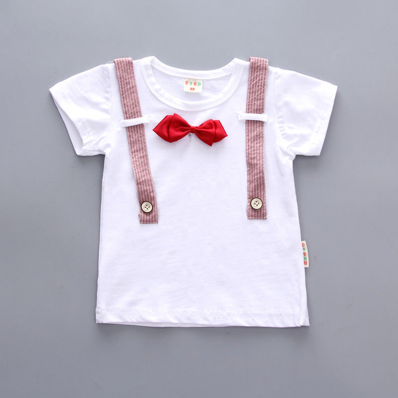 Baby Boy Summer Short Sleeve Suit Boy Shorts - Cindi Book