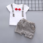 Baby Boy Summer Short Sleeve Suit Boy Shorts - Cindi Book