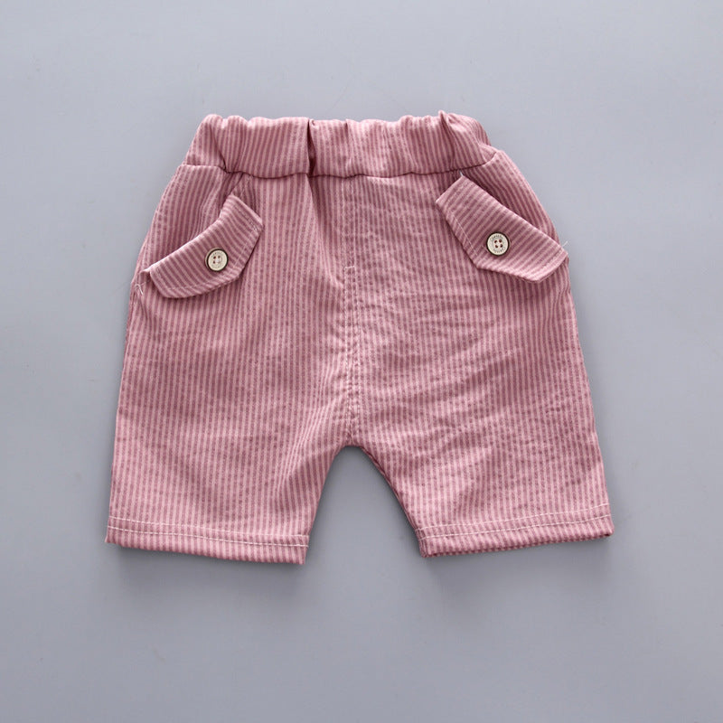 Baby Boy Summer Short Sleeve Suit Boy Shorts - Cindi Book