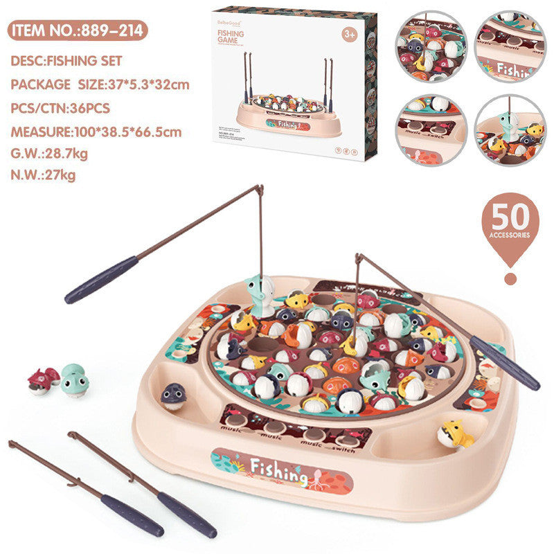 Simulation Baby Fishing Toy Children's Electric Rotating - Cindi Book