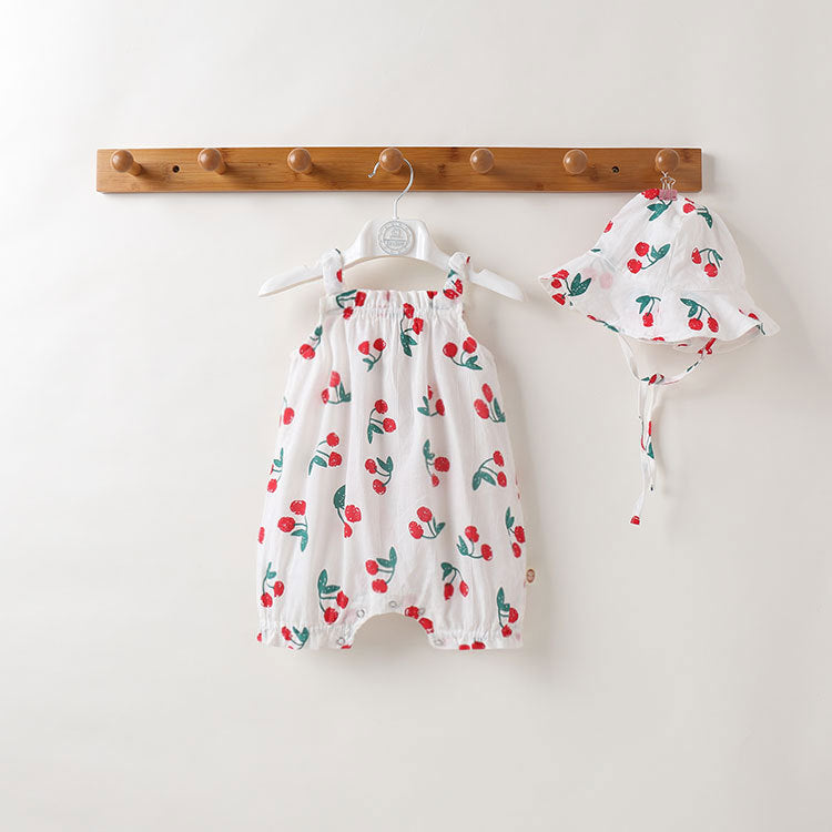 Baby Outfit Summer Outfit Thin Female Baby Bag Shorts Baby Outfit Cute Wind Boxer Romper
