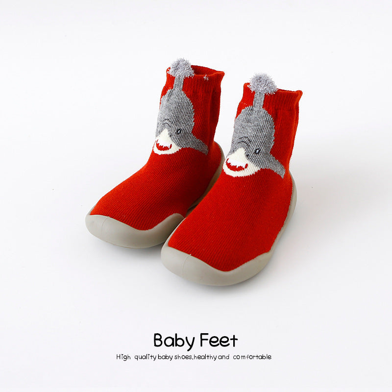 Home Non-Slip Soft Rubber Sole Baby Toddler Shoes - Cindi Book
