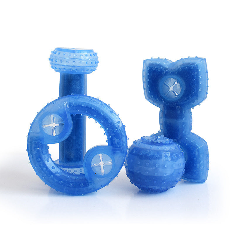 Dog Cooling Toy Puppy Teething Ring Freeze Dogs Chew Toy For Summer Tough Durable Pet Toys - Cindi Book