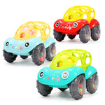 Bobo Car Baby Bell Grip Soft Toy Baby Teether Hand Catch Ball - Cindi Book