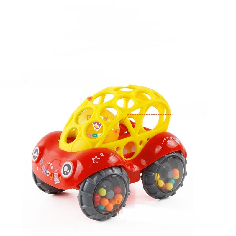 Bobo Car Baby Bell Grip Soft Toy Baby Teether Hand Catch Ball - Cindi Book