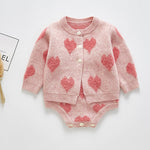 2-piece Knitted Cardigan Jacket With Straps - Cindi Book