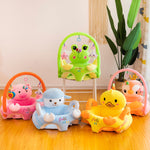 Shopping Basket, Child Seat, Plush Toy, Baby Learn To Sit On Chair - Cindi Book